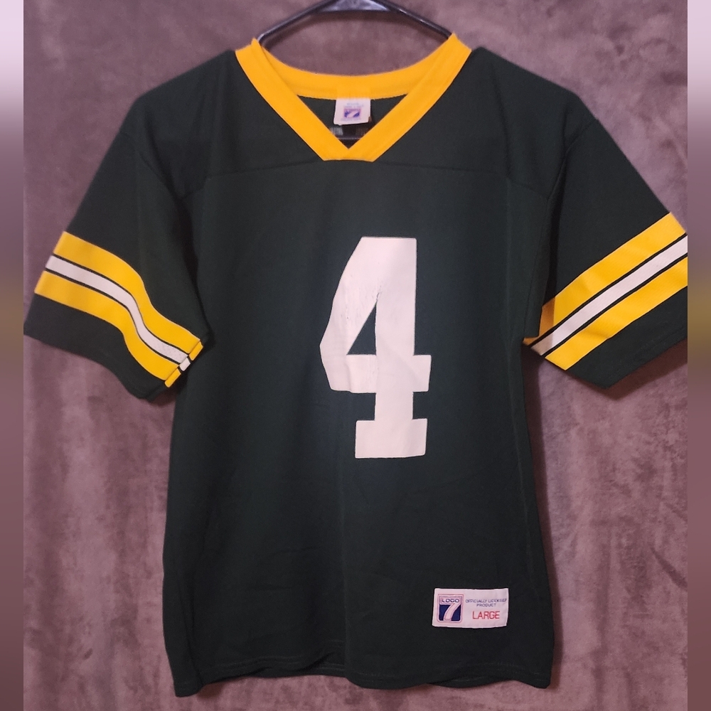 LOGO 7 Green and Gold Jersey